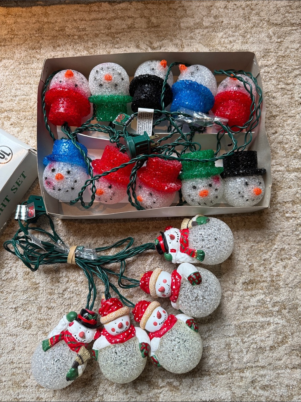 Snowman string lights